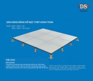 Sàn nâng gỗ bọc thép hoàn toàn