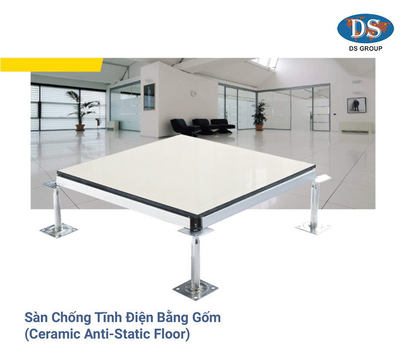 Sàn chống tĩnh điện bằng gốm